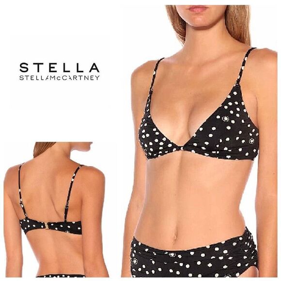 New. Stella McCartney polka dot bikini top. Retails $215 - Picture 1 of 14